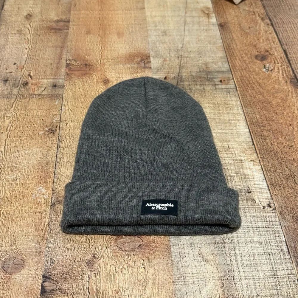 Abercrombie & fitch beanie gray one size